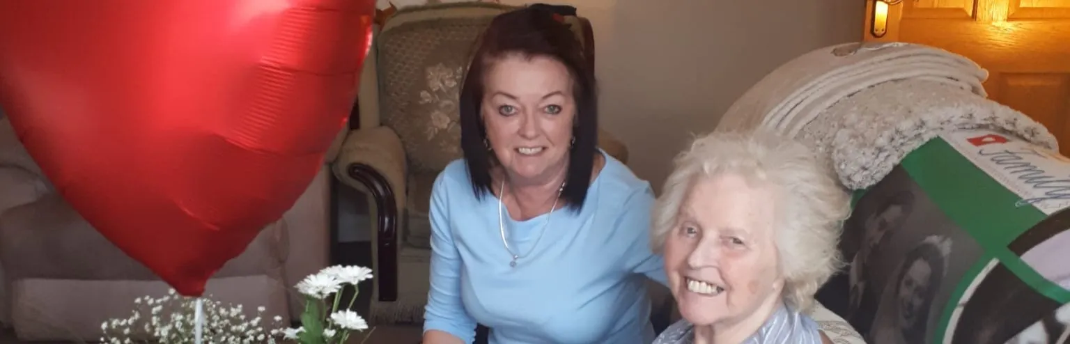 Margaret, owner of Maggi Maid, with her mum.