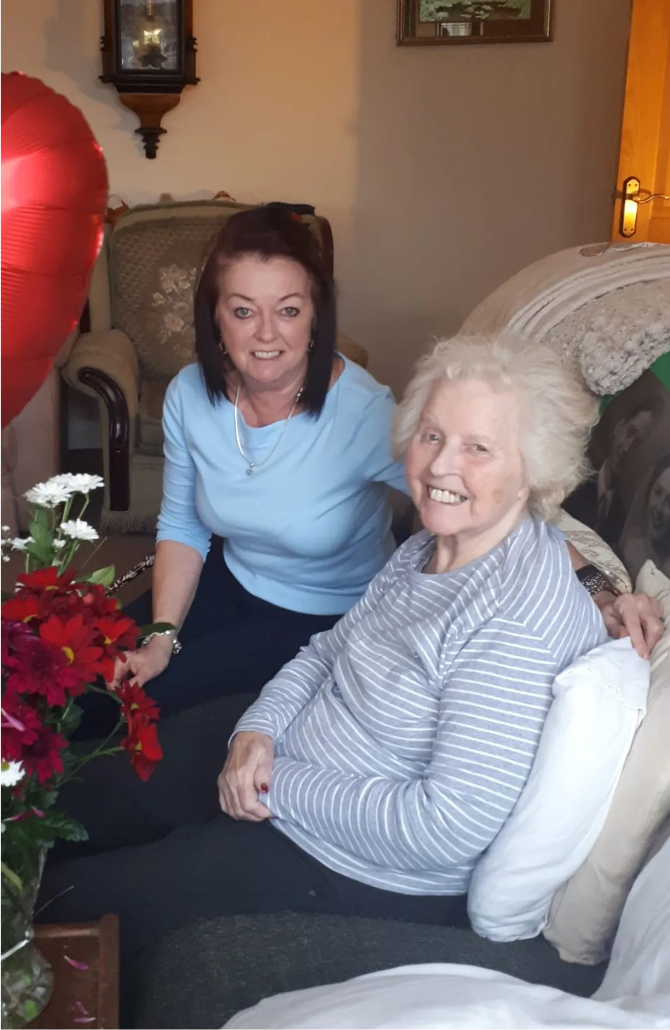 Margaret, owner of Maggi Maid, with her mum.